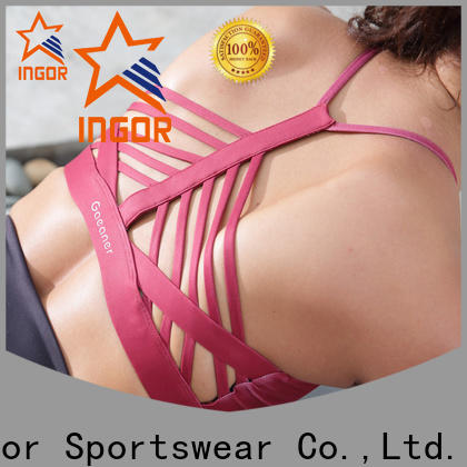 INGOR soft high support sports bra to enhance the capacity of sports for girls