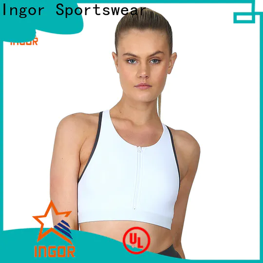INGOR black compression sports bra on sale at the gym
