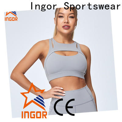 INGOR adjustable cotton on sports bra to enhance the capacity of sports for girls