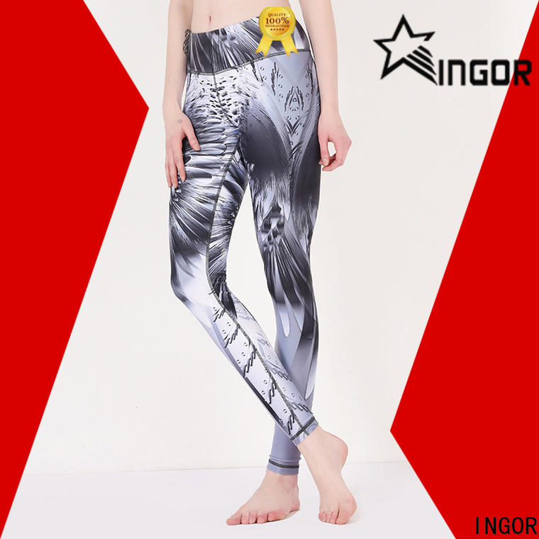 INGOR durability long yoga pants for women with high quality for ladies