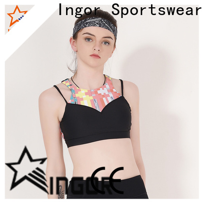 sexy sports crop top patterned to enhance the capacity of sports for ladies