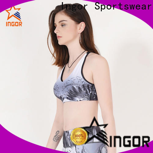 INGOR breathable sports crop top to enhance the capacity of sports for ladies