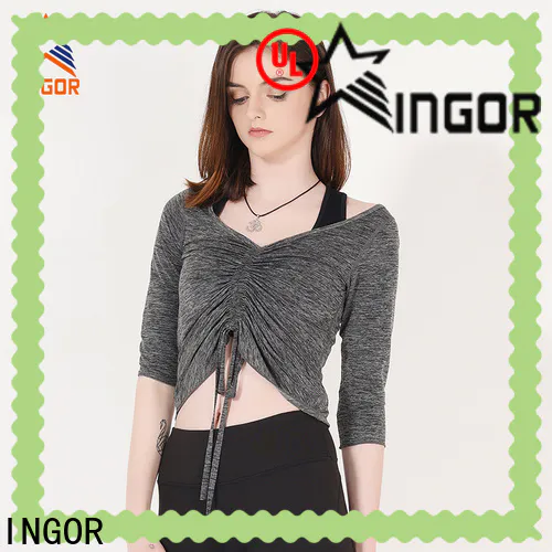 INGOR lycra yoga tops with high quality for women