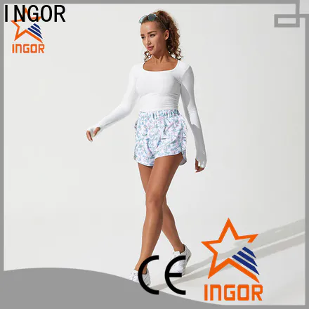 INGOR high quality organic cotton yoga wear factory price for gym