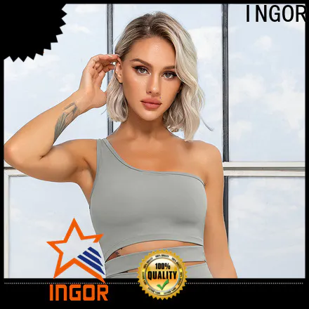 INGOR custom white sports bra to enhance the capacity of sports for women