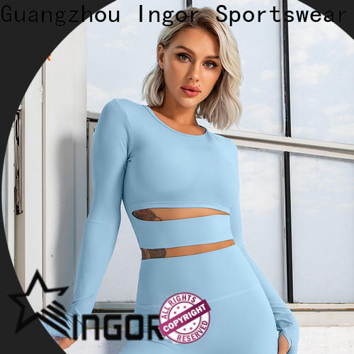 INGOR lycra yoga tops with high quality at the gym