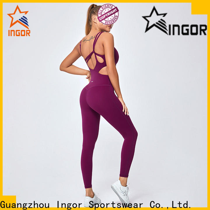 INGOR fashion yoga fitness clothes marketing for ladies