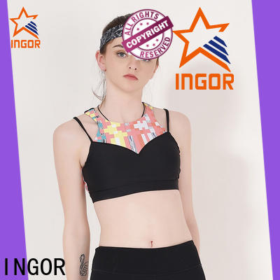 INGOR strap white sports bra with high quality for sport
