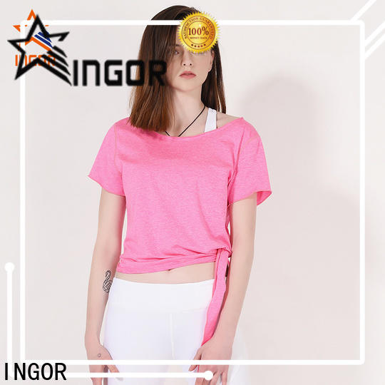 INGOR soft yoga tops with racerback design at the gym