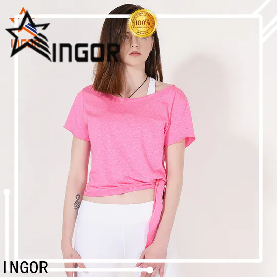 INGOR soft yoga tops with racerback design at the gym