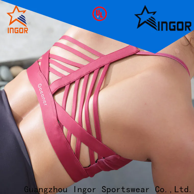 INGOR back sports crop top with high quality for ladies