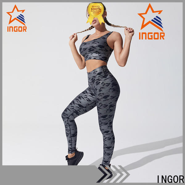 INGOR personalized yoga outfit brand bulk production for ladies