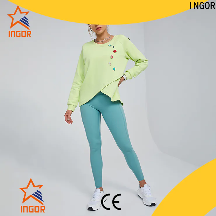 INGOR custom hot yoga attire bulk production for ladies
