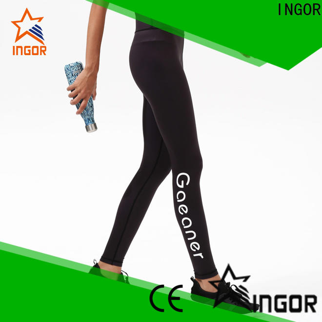 INGOR tight beautiful women wearing yoga pants with four needles six threads for ladies