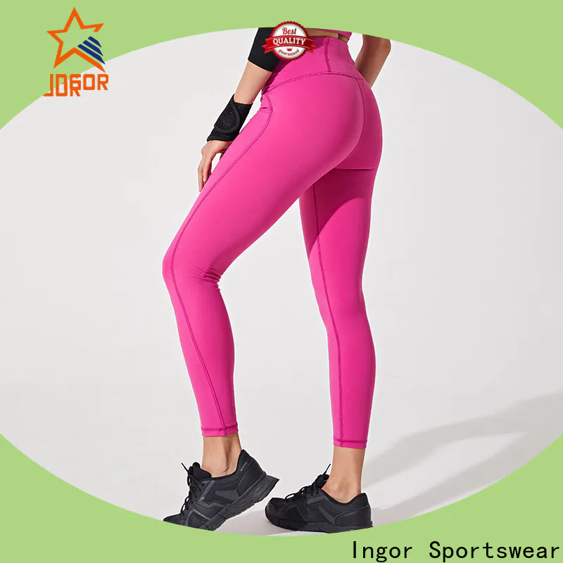 INGOR SPORTSWEAR activewear woman stretching in yoga pants with high quality