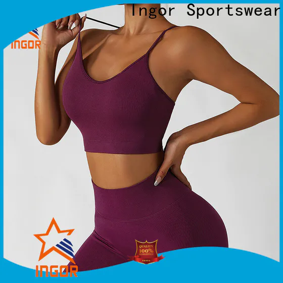 INGOR SPORTSWEAR activewear sports crop top with high quality for ladies