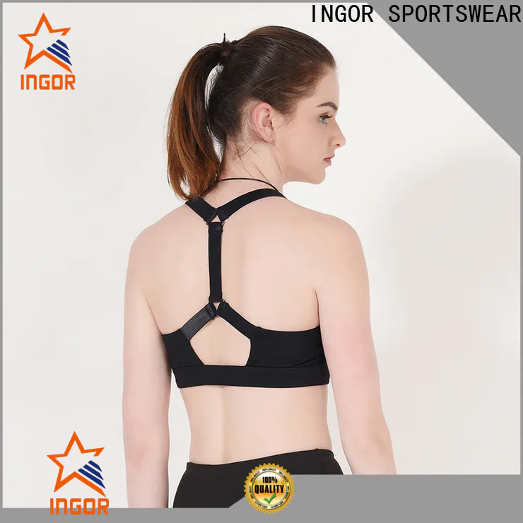 INGOR SPORTSWEAR breathable high support sports bra with high quality for girls