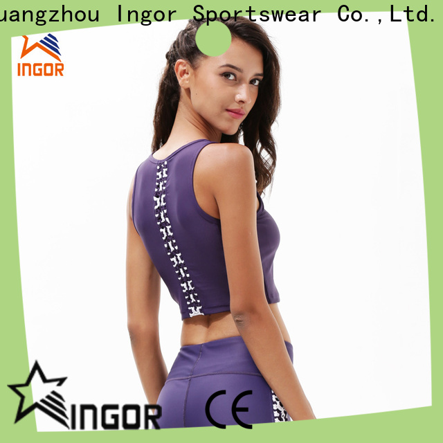 INGOR SPORTSWEAR racerback supportive sports bras with high quality for girls