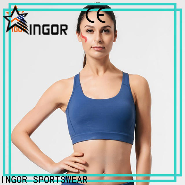 custom one shoulder sports bra back to enhance the capacity of sports for ladies