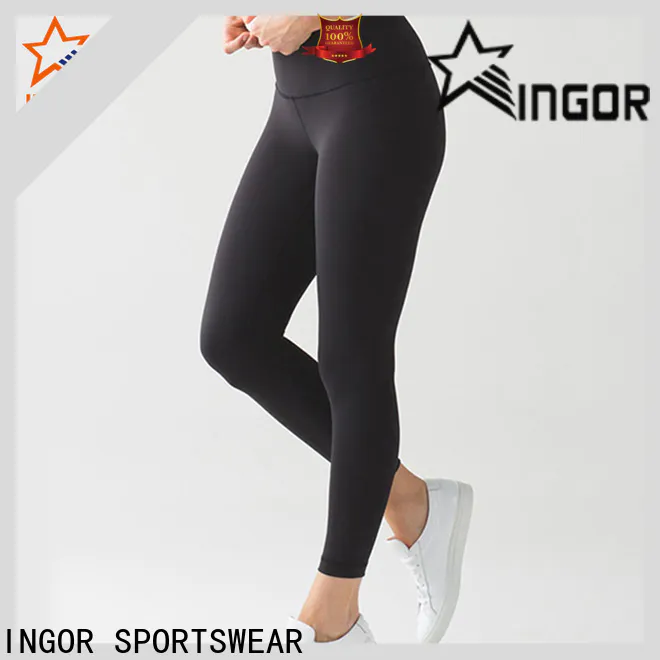 INGOR SPORTSWEAR convenient woman black yoga pants on sale for ladies