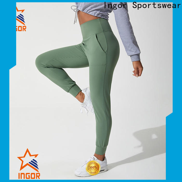 INGOR SPORTSWEAR waisted yoga pants with high quality for yoga