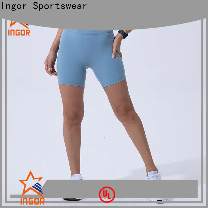 new women's compression running shorts  white wholesale for yoga