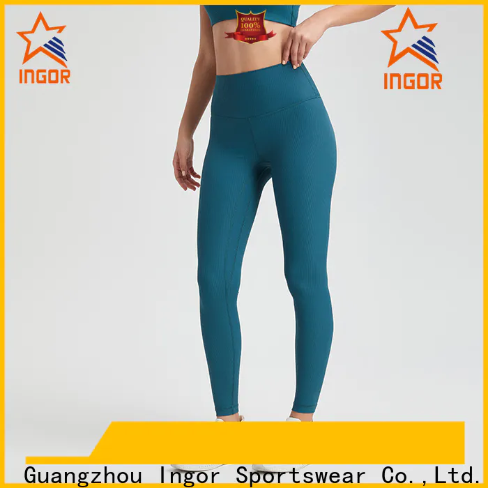 INGOR SPORTSWEAR blue ladies fashion leggings  manufacturer at the gym