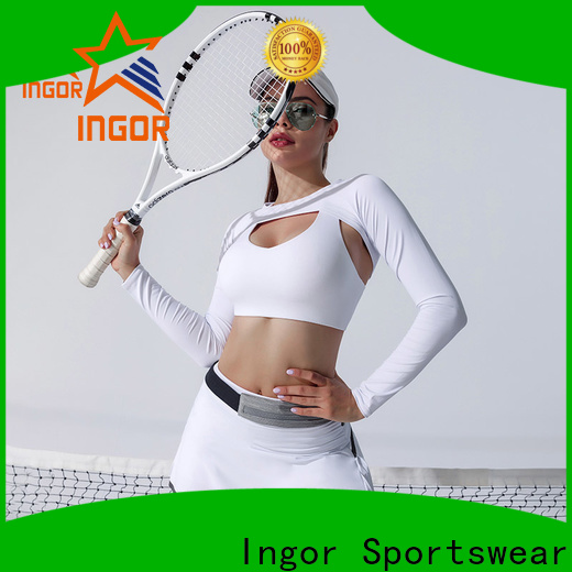 INGOR SPORTSWEAR women's tennis player outfit in bulk at the gym