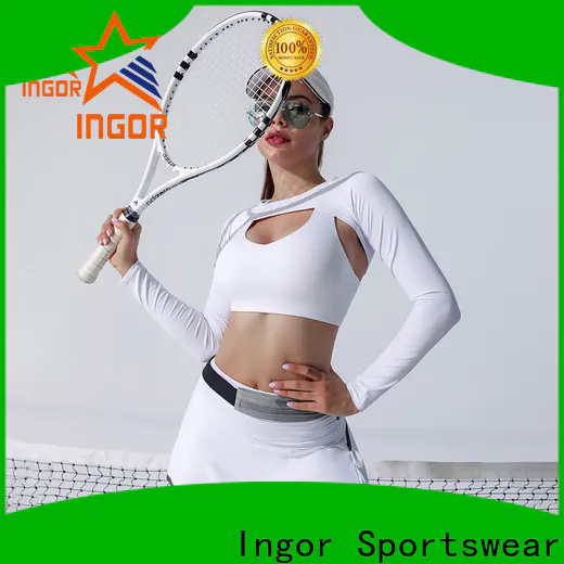 INGOR SPORTSWEAR women's tennis player outfit in bulk at the gym