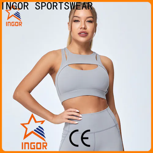 INGOR SPORTSWEAR quality grey strapless bra  manufacturer at the gym