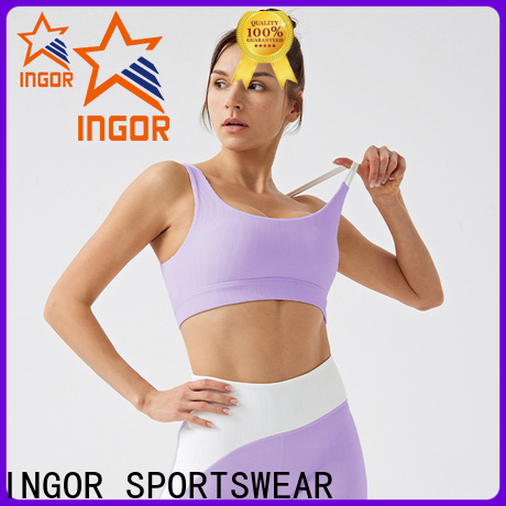 INGOR SPORTSWEAR patterned sports bra for gym factory at the gym