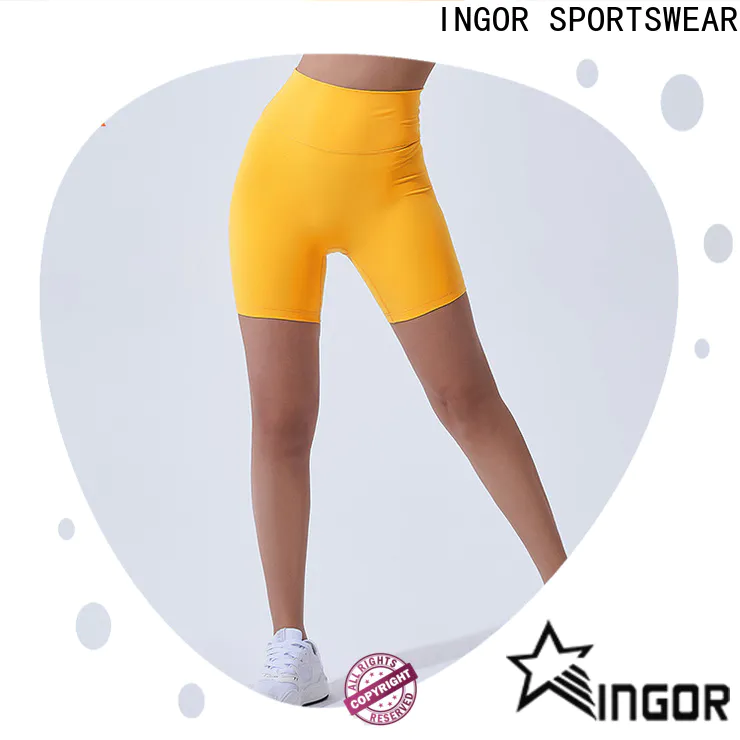 nice yellow shorts women's  workout for ladies