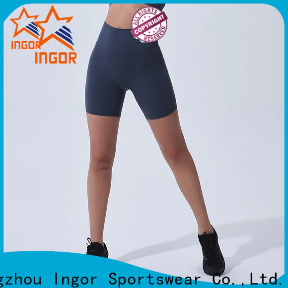 INGOR SPORTSWEAR women's elastic waist shorts  manufacturer at the gym