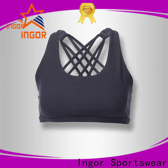 INGOR SPORTSWEAR plain seamless sports bra factory for ladies