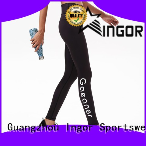 Comoda maglia di leggings yoga navy con alta qualità per ragazze
