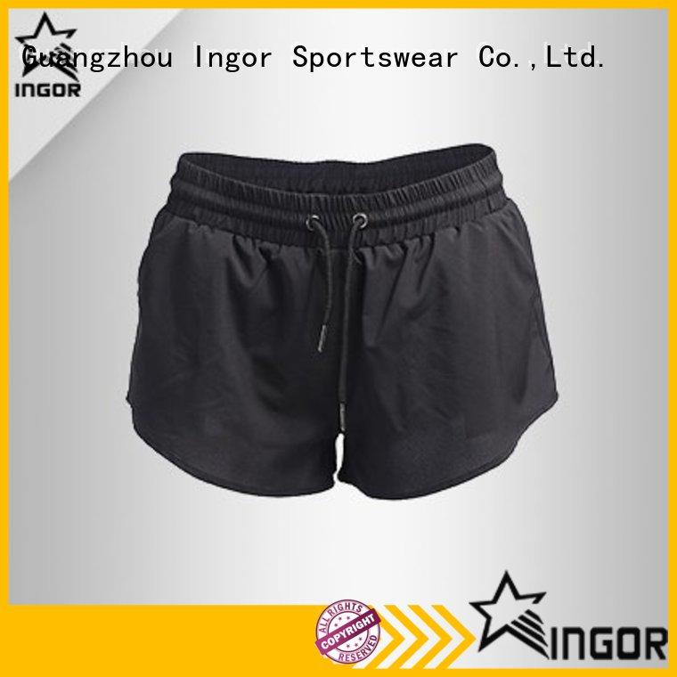 INGOR custom yoga shorts with high quality for ladies