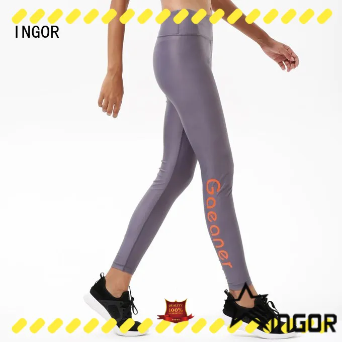 INGOR gym yoga leggings with four needles six threads at the gym