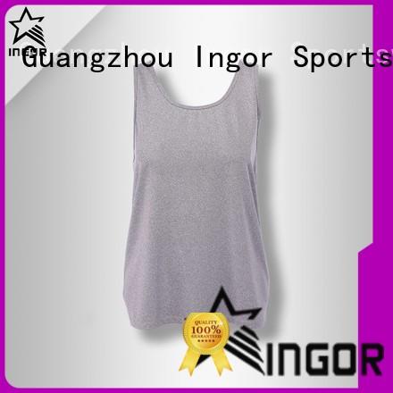 soft crop tank with racerback design for ladies