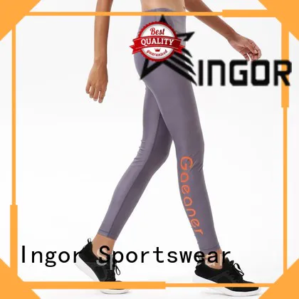 INGOR grey yoga leggings with high quality at the gym