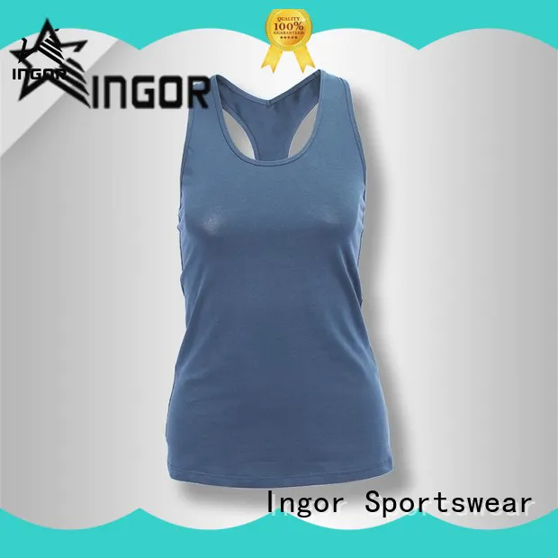 soft yoga tops fashion with racerback design for ladies