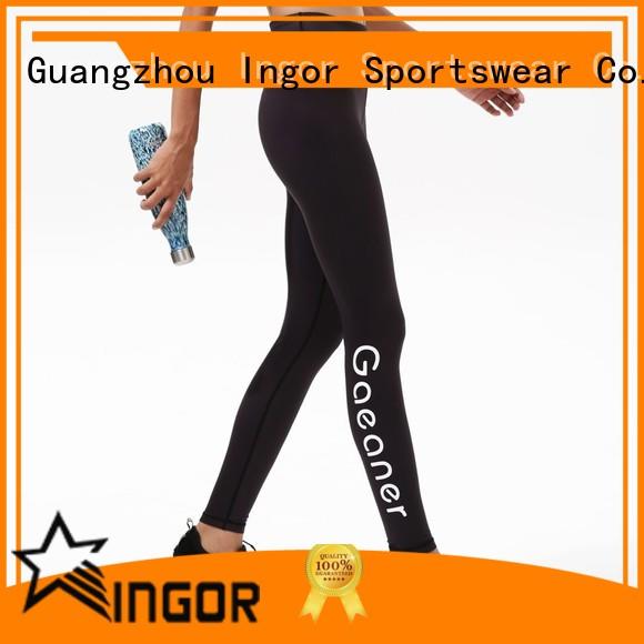 black mesh yoga leggings floral with high quality for sport