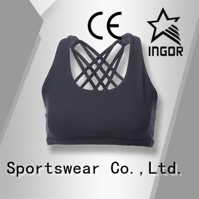 INGOR Brand purple womens colorful sports bras quality