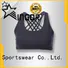 INGOR Brand adjustable blue front colorful sports bras