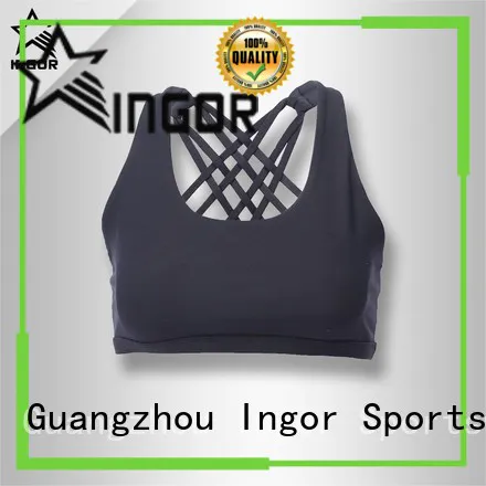purple compression sports bra with high quality for girls INGOR