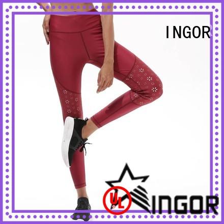 durability cut out yoga leggings tights with high quality for girls