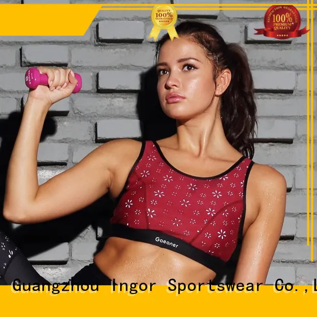 INGOR Brand gym ingor custom colorful sports bras