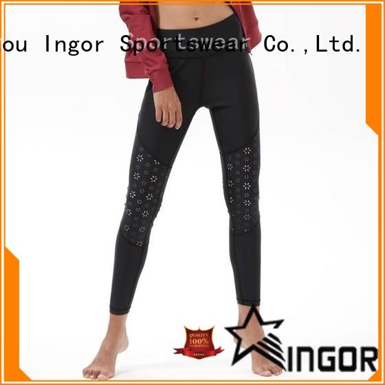 INGOR leggings plain black yoga leggings with high quality for yoga