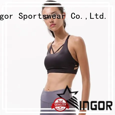 INGOR custom navy blue sports bra to enhance the capacity of sports for women