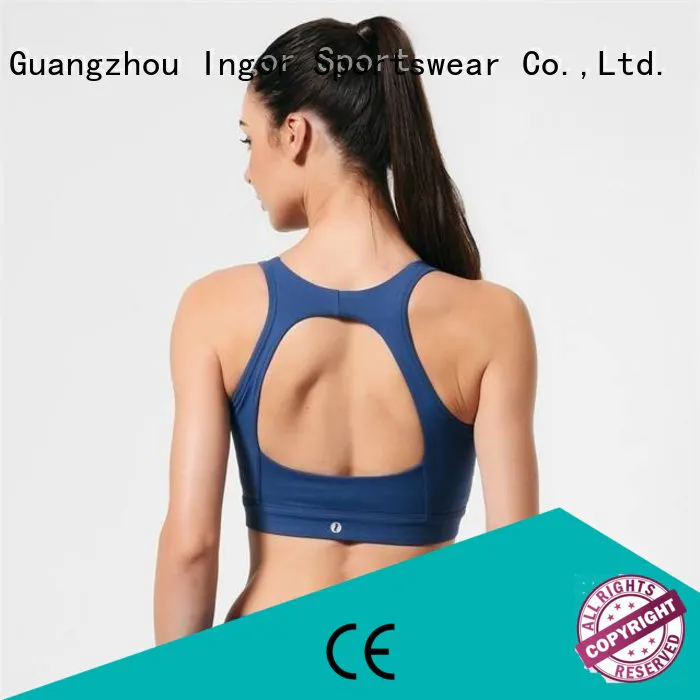 womens sports bra front INGOR company