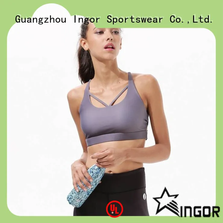 INGOR patterned compression sports bra on sale at the gym